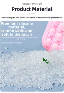 Detail showing high-quality raw silica gel particles and soft pink silicone toy material