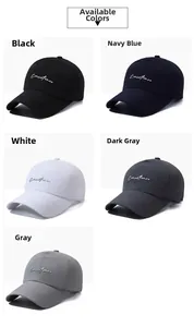 Quick-dry sun hats for men in black, navy, white, dark grey, and grey color options