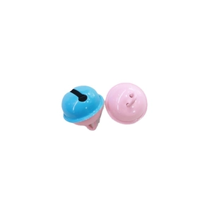 2.2cm candy-colored metal bells for DIY keychains and Christmas decorations in dual tones