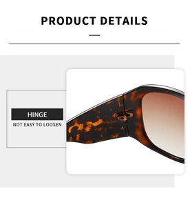Detail of durable metal hinges on oversized Y2K tortoise shell sunglasses frame