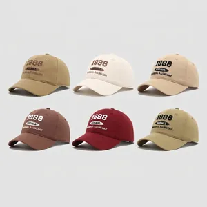 Cappellino da baseball in cotone per bambini con ricamo 1998 in sei colori