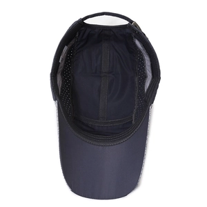 Atmungsaktive Mesh-Baseballkappe in Dunkelgrau mit verstellbarer Metallschnalle