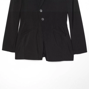 Combinaison blazer noire à double boutonnage avec boutons et poches symétriques
