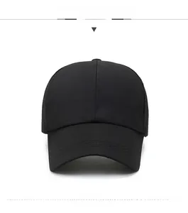 Detail of SPORT embroidery and breathable mesh texture on this black summer baseball cap