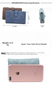 Detailed internal view showing 11 card slots and multiple compartments in PU leather wallet
