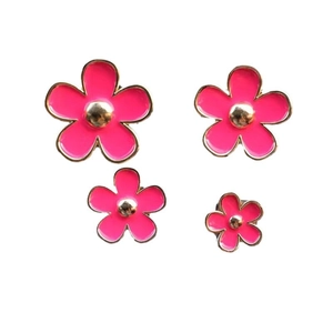 Pink daisy car air vent clips set of four floral interior aromatherapy decorations