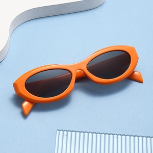 Oval Cat Eye Sunglasses Retro Plastic UV400 Protection Vintage Fashion Eyewear For Men Women