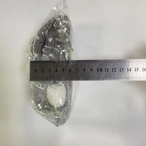 Detailed size measurement of the knitted plush gnome doll showing a length of 16cm