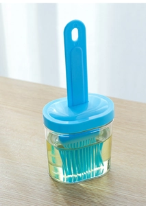 Silicone oil brush with seasoning bottle for kitchen cooking and baking, high temperature.