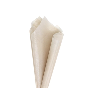 Translucent cream milk cotton flower wrapping paper with a matte texture for baking and gifts