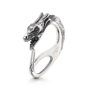 316L stainless steel dragon head clasp hook for vintage jewelry and keychains