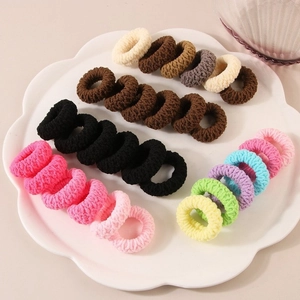Korean Style Jacquard Knitted Hair Scrunchies High Elasticity Ponytail Holder For Women Sweet Girl Canned Hair Accessories