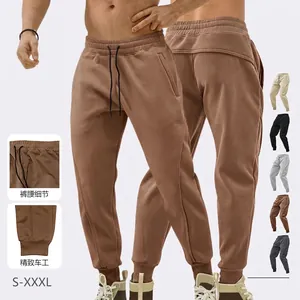 Men Joggers Sweatpants Polyester Spandex Drawstring Elastic Waist Slim Fit Cuffed Casual Sports Daily Pants