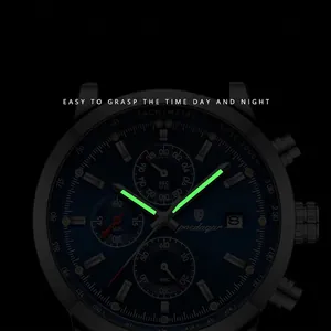 Poedagar multifunctional waterproof sports watch for men with luminous dial and date display