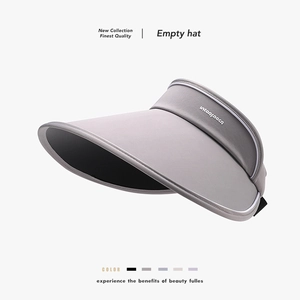 Women Empty Top Visor Hat UPF 50+ Sun Protection Large Wide Brim Ice Satin Breathable Adjustable Outdoor Beach Sports