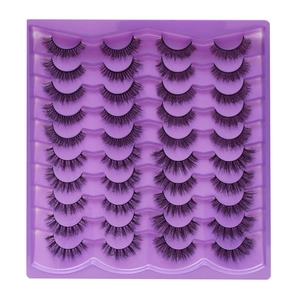 Falsche Wimpern aus Kunstfaser Dicke Voluminöse Natürliche Lange Dramatische Wimpernverlängerung Make-up Beauty Tools Damen