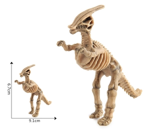 Detailliertes Parasaurolophus Saurier Fossil Modell mit realistischer Knochenstruktur
