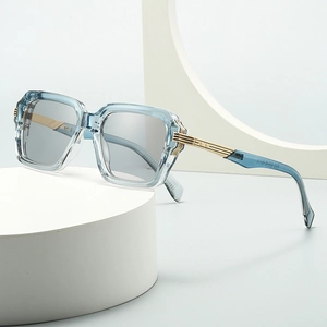 Square Frame Sunglasses UV400 Protection PC Lens Metal Temples Retro Vintage Style Unisex Outdoor Driving