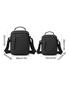 Tableau de comparaison des tailles pour petits et grands sacs bandoulière pour hommes
