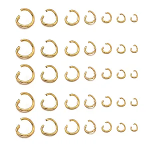 Open Jump Rings Stainless Steel Gold Plated Connectors For DIY Jewelry Making Necklace Bracelet Handmade Findings