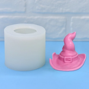 DIY wizard hat silicone mold for handmade candles soaps and fondant crafts