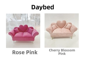 Macro detail of heart-shaped velvet jewelry boxes in rose pink and sakura pink colors