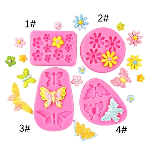 Daisy Flower Butterfly Silicone Mold For Chocolate Fondant Cake Decorating DIY Handmade Craft Dessert Topper Baking Tool
