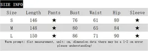 Detailed size information chart for slim fit backless dress showing length and bust measurements