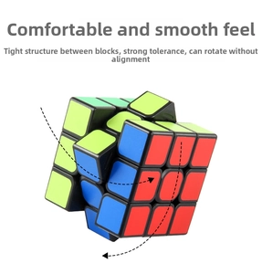 Detail of 3x3 magic cube showing smooth rotation and flexible internal structure
