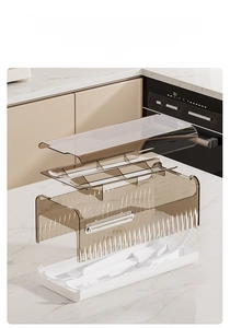 Exploded view of a 3-tier rolling egg storage box with a removable transparent lid