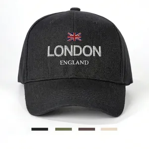 London England Embroidery Baseball Cap UK Flag Pattern Adjustable Sun Hat For Outdoor Sports Unisex