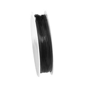 Professional roll of black crystal elastic string for DIY handmade beaded bracelets