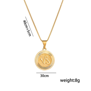 Pendentif Capricorne en or poli avec dimensions de taille et spécifications de poids 8g
