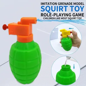 Colorful grenade-shaped squirt gun toy for summer water activities and beach fun