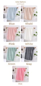 Microfiber waffle weave coral fleece towels available in six soft color options