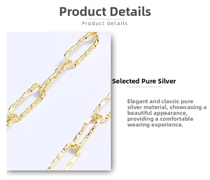 Detailed macro view of 925 sterling silver chain links with faceted geometric texture