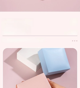 Waterproof PU leather jewelry boxes in pink, blue, and white for dustproof storage