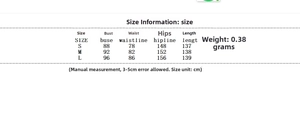 Size chart detail for 2025 summer elastic waist maxi dress with measurements in cm