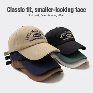 Vintage Baseball Cap Cotton Embroidery 1989 New York Retro Streetwear Sun Hat Adjustable For Men Women