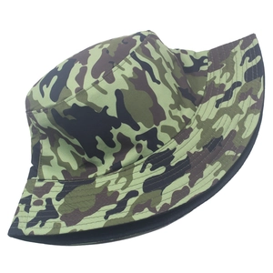 Unisex camouflage bucket hat with wide brim for sun protection and outdoor activities