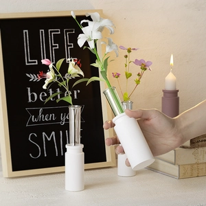 Minimalist geometric silicone mold for DIY hydroponic vases and aromatherapy candle holders