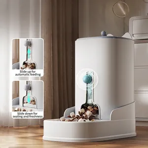 Distributeur automatique de nourriture et d'eau avec réservoir par gravité pour chats