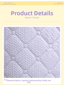 Close-up of white embossed quilted texture with thick fluffy filling for travel cases