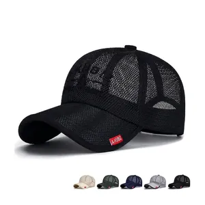 Trucker Hat Full Mesh Breathable Baseball Cap Adjustable Snapback Summer Sun Protection Outdoor Sports For Men Women