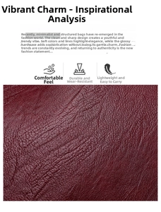 Close-up of deep wine red litchi texture leather showing soft touch and durable finish