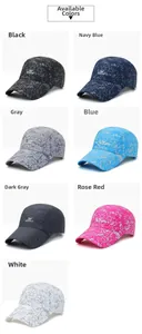 Détails des casquettes de baseball respirantes à séchage rapide en sept coloris