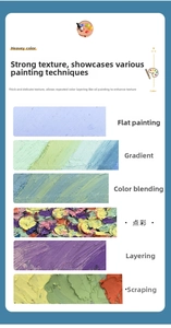 Detail showing various oil pastel techniques like blending and thick impasto texture