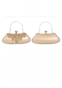 Detail view of rhinestone evening clutch bags with dimensions 25x7x12cm and weight 0.33kg