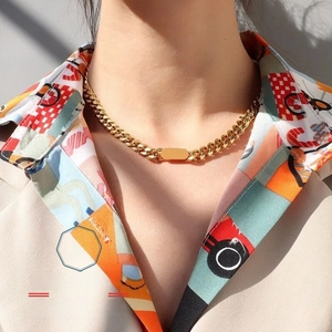 Moda Acciaio Inossidabile 304 Senza Intarsiato Placcato Oro 18k