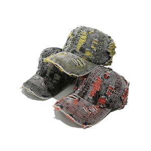 Casquette De Baseball En Coton Lavé Délavé Style Streetwear Rétro Unisexe Chapeau Réglable Denim